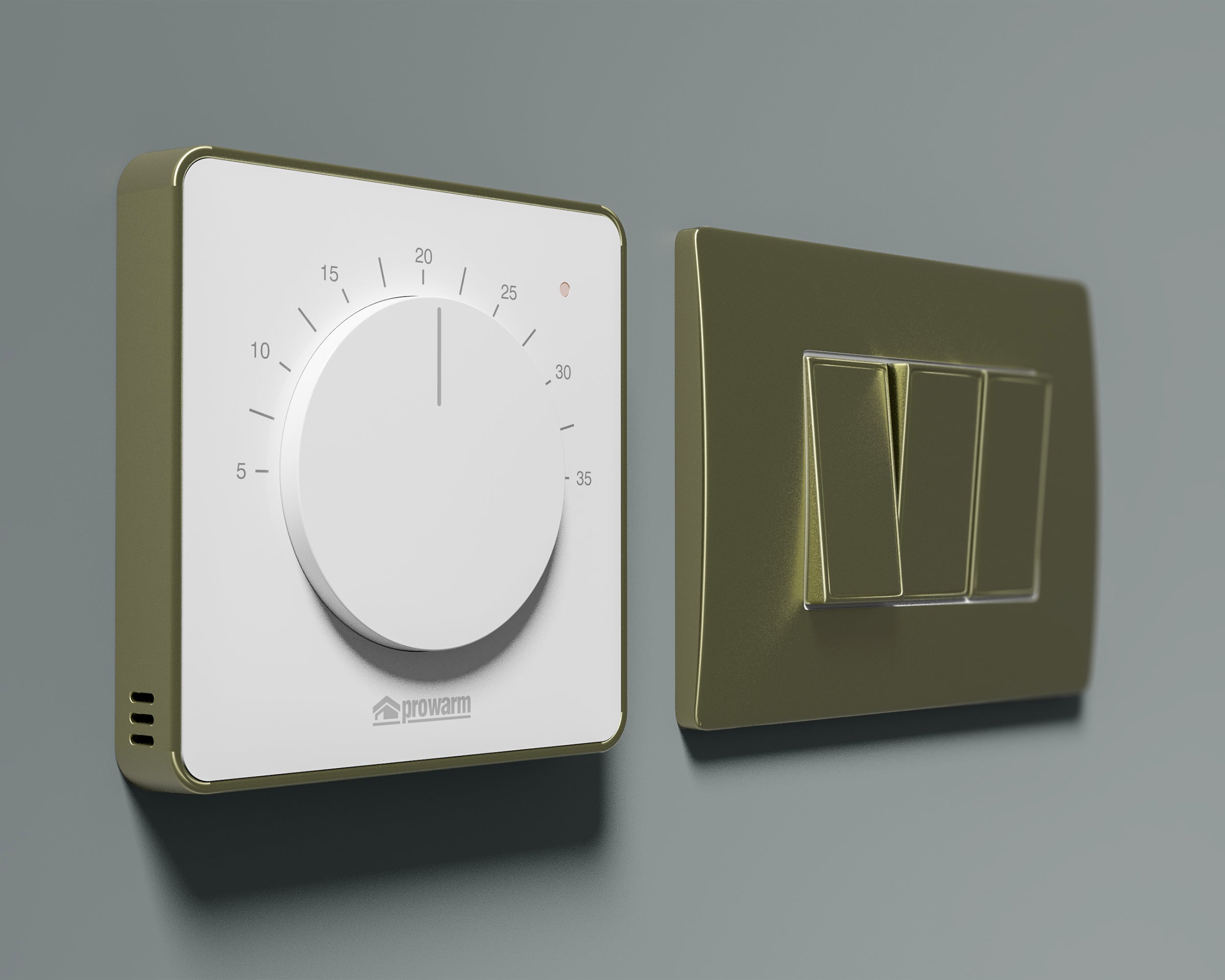 Prowarm Touch IQ M Series - White Dial Thermostat