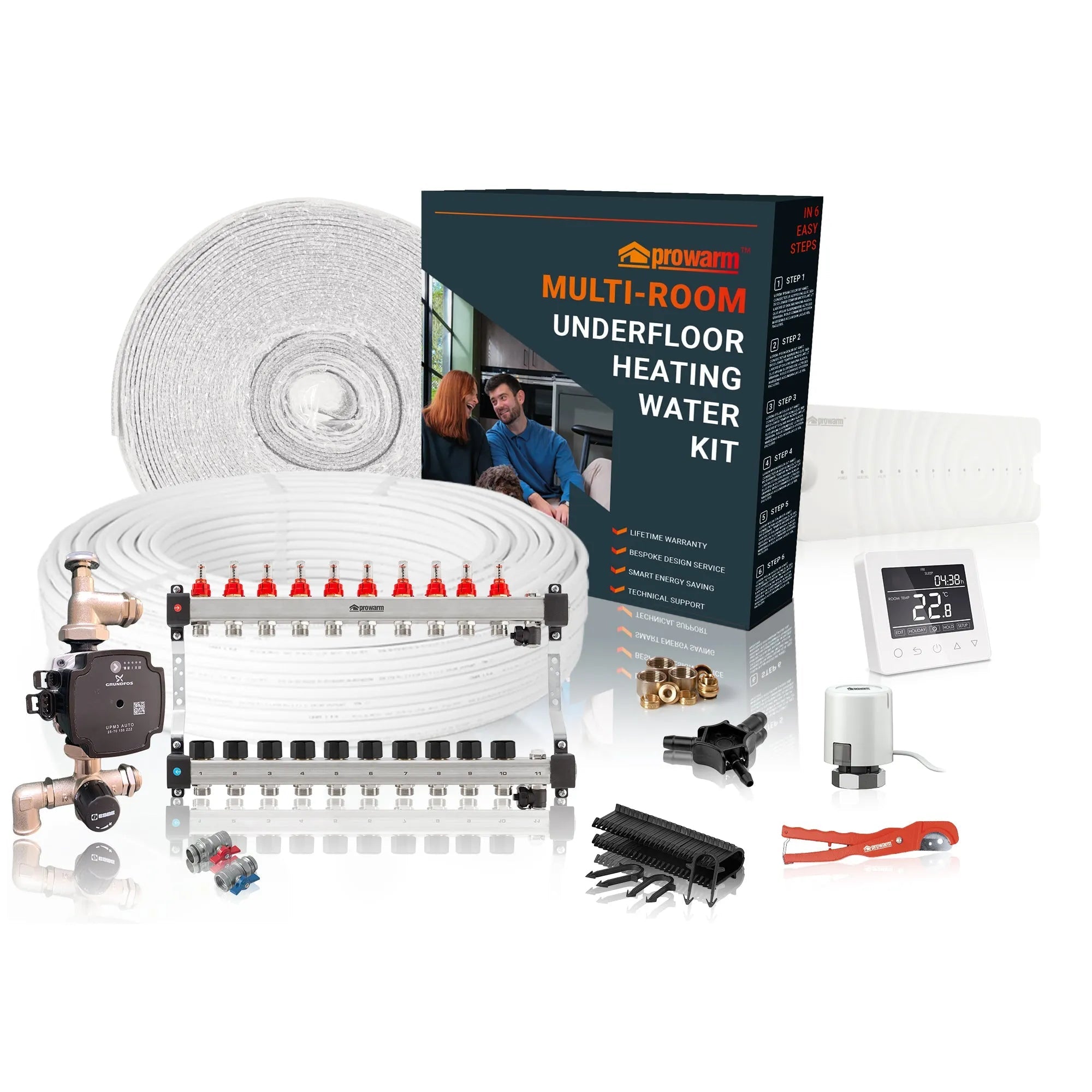 ProWarm™ Water Underfloor Heating Multi Room Kit