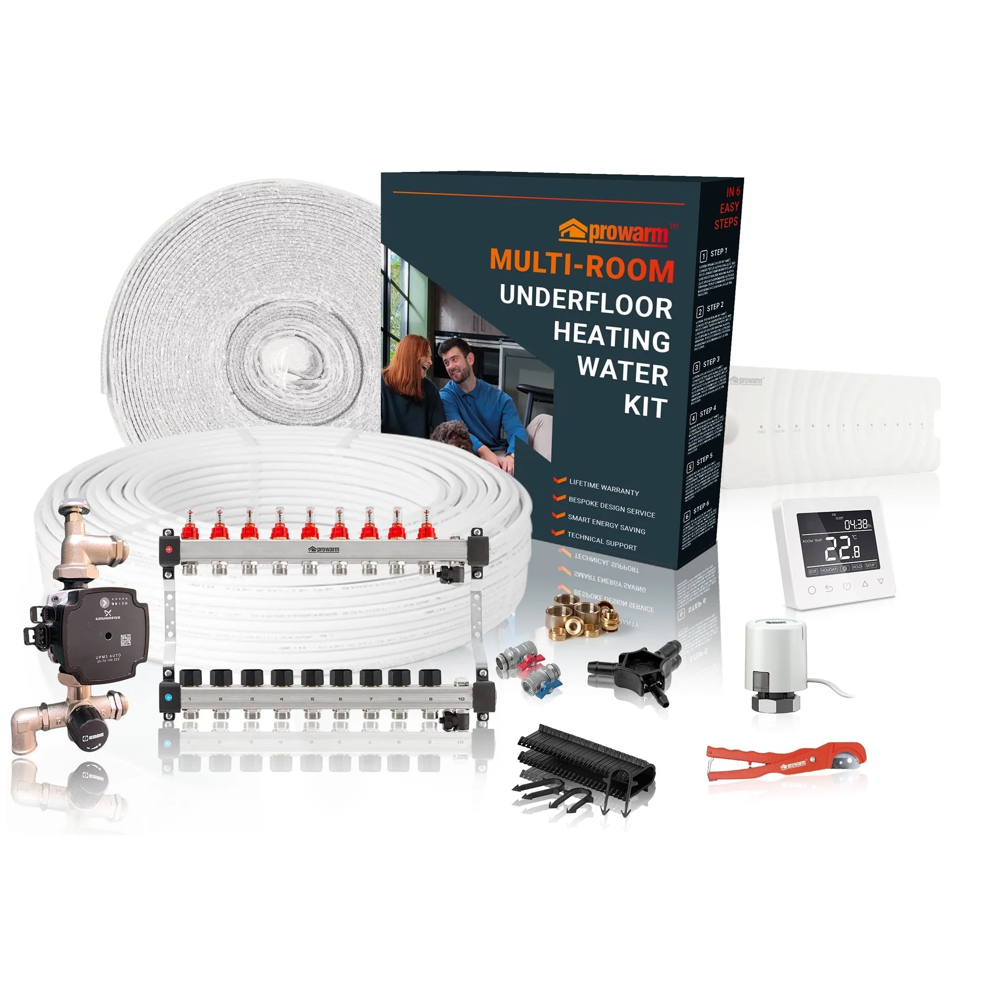 ProWarm™ Water Underfloor Heating Multi Room Kit