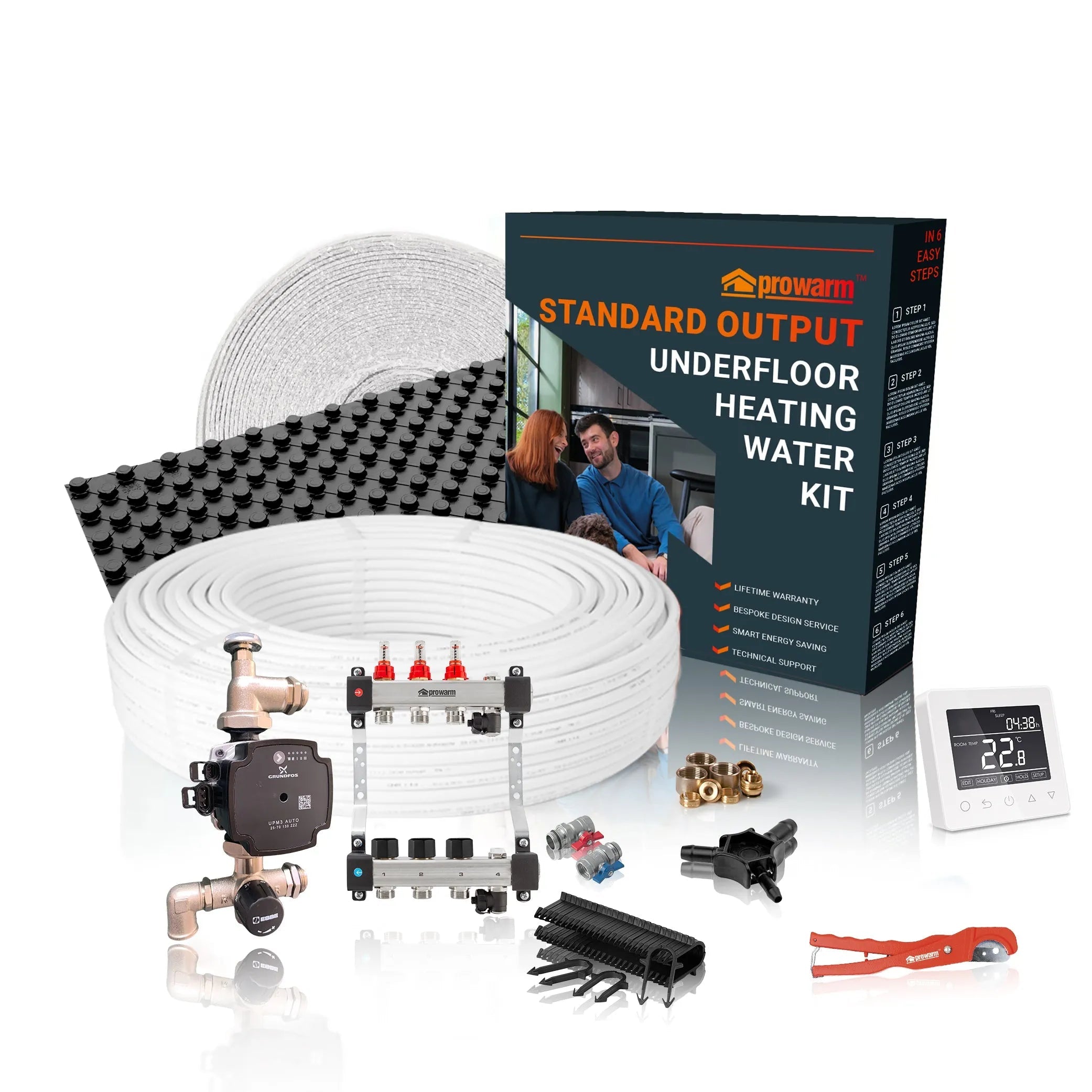 ProWarm™ Water Underfloor Heating Standard Output Kit & ProCrate